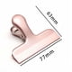thumbnail image 1 of Paquete de 5 clips para bolsas de chips de acero inoxidable cubiertos con silicona, no más bordes afilados, codificados por colores para bolsas de alimentos, sello hermético, 1 of 5