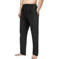 thumbnail image 6 of LELINTA Mens Cotton Pajama Pants, Lightweight Lounge Pant with Pockets Soft Sleep Pajama Bottoms for Men, S-3XL, 6 of 7