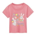 thumbnail image 3 of Bjutir Toddler Kids Soft Tops Easter Bunny Shirt Boys Girls Happy Easter T Shirt Kids Cute Bunny Rabbit Graphic Tops 4-5 Years, 3 of 3