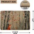 thumbnail image 2 of Autumn Woodland Fox Doormat, Fall Foliage Door Mat for Outdoor & Indoor Entrance Rustic Decor, Non-Slip Waterproof Easy Clean Front Doormat 29x17 Inch, 2 of 7