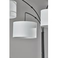 thumbnail image 3 of Better Homes & Gardens Matte Black 3 Head Arc Floor Lamp, Modern, Adult Office, Young Adult Dorm, 3 of 12