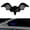 C, variant on Solar Demon Eye LED Car Window Light, Cordless No Drill Solar and USB Powered Devil Eyes Warning Lights for Cars Windshield Rear Window, Bat Shape Design Waterproof Eyes Animated for Car - Color D