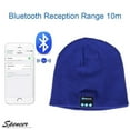 thumbnail image 4 of Spencer Bluetooth Music Beanie Wireless Bluetooth 4.2 Knit Hat with 2 Headphone Speakers & Mic for Men Women Christmas Gifts "Blue", 4 of 6