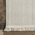 thumbnail image 5 of nuLOOM Sheryl Nautical Indoor/Outdoor Tassel Area Rug, 4' x 6', Blue, 5 of 9
