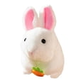 thumbnail image 1 of Stuffed Animals Bunny Toys Stuffed Animals Easter Decorations Bunny Rabbit Toys Soft Cartoon Rabbit Hamster Doll With Wagging Tail Interactive Toy For Children Present, 1 of 8