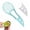 Blue, variant on 3-in-1 Avocado Slicer Tool, Plastic Kitchen Gadget with Fruit Corer, Multipurpose Ergonomic Kitchen Gadget for Hassle-Free Preparation - Dishwasher Safe(Blue)