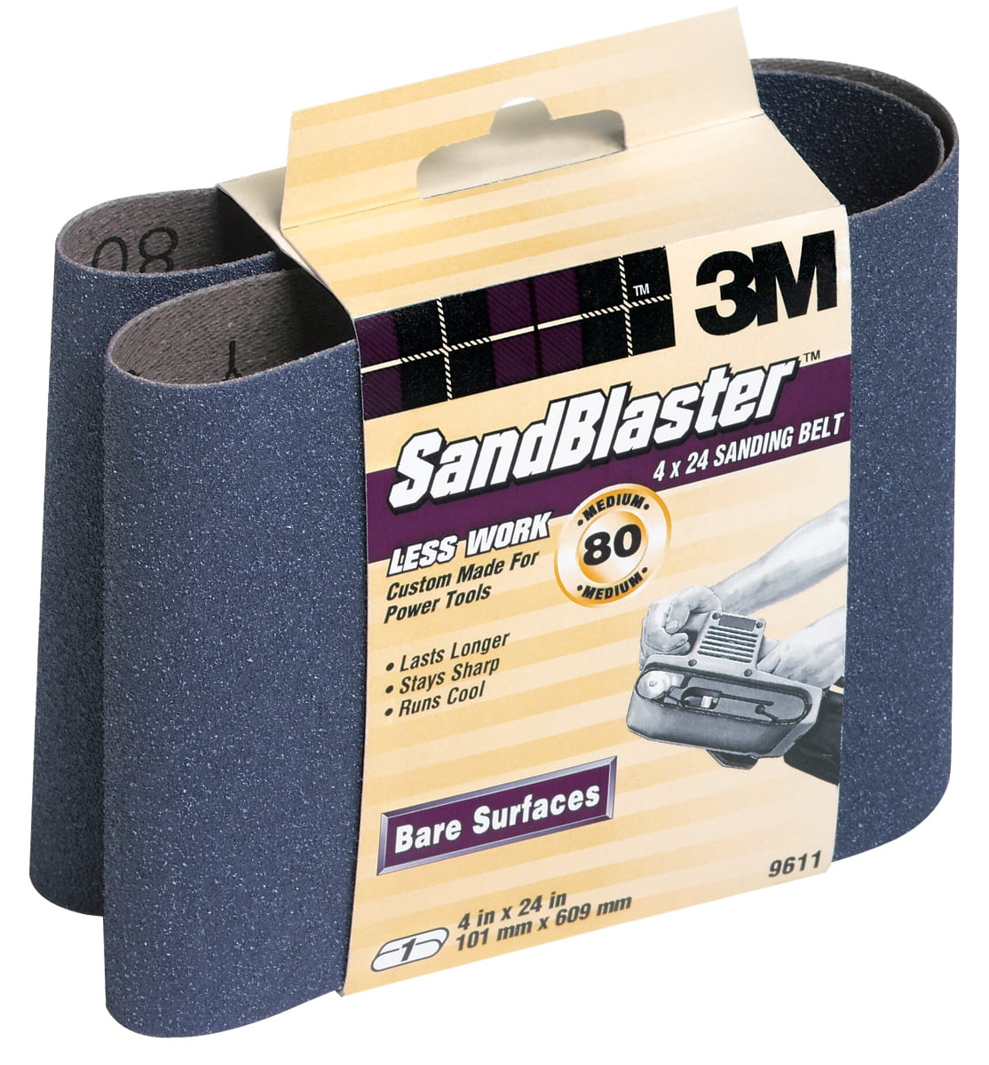 Sanding Sheet,11x9 In,80 G,SC 3M 60070015668