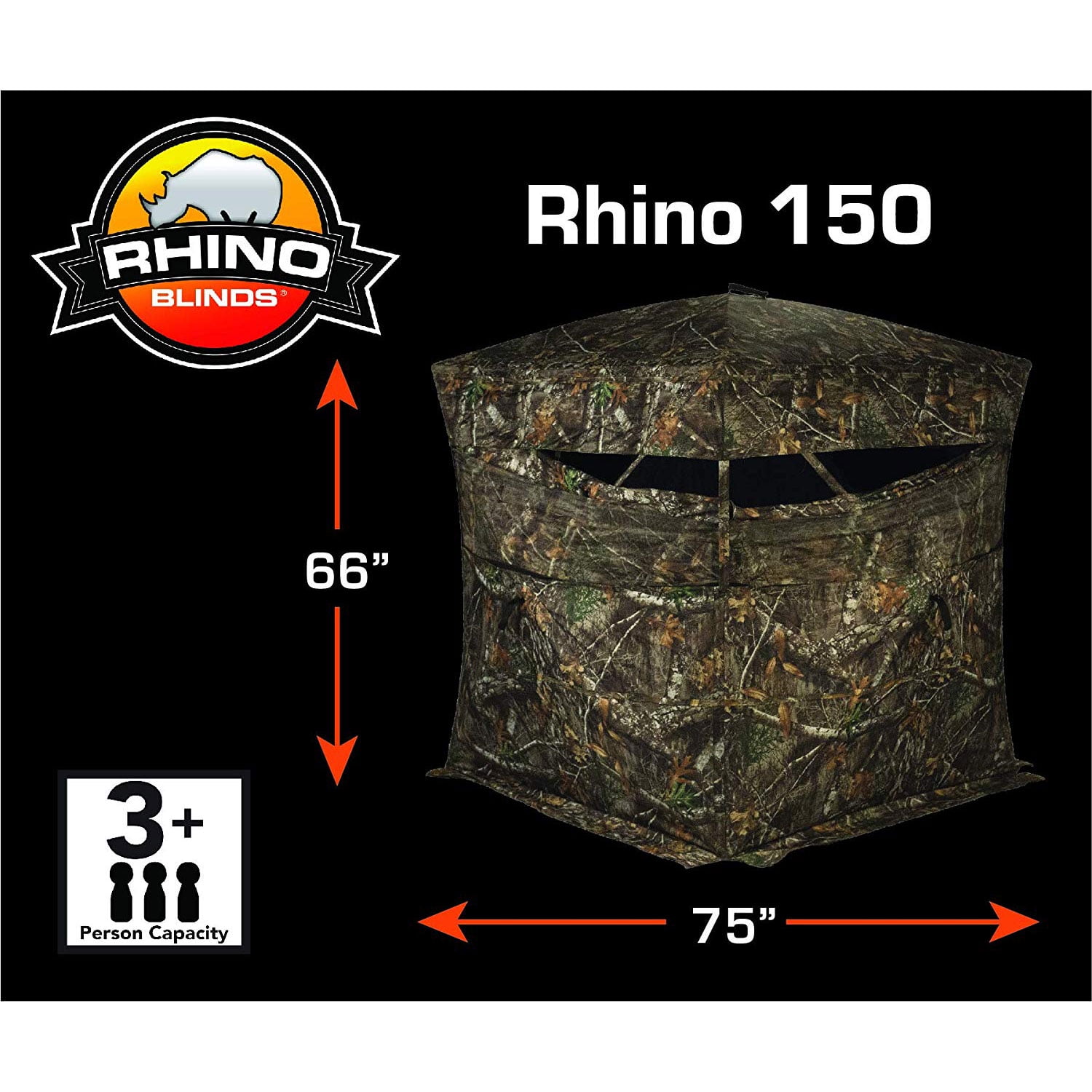 Rhino 150 Hub Style Blind Realtree Edge for sale online 