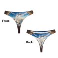 thumbnail image 3 of Balery Sunset Airplane Travel View Tangas de Algodón para Mujer con Estampado – Ropa Interior Sexy, Transpirable, G-string-Medium, 3 of 6