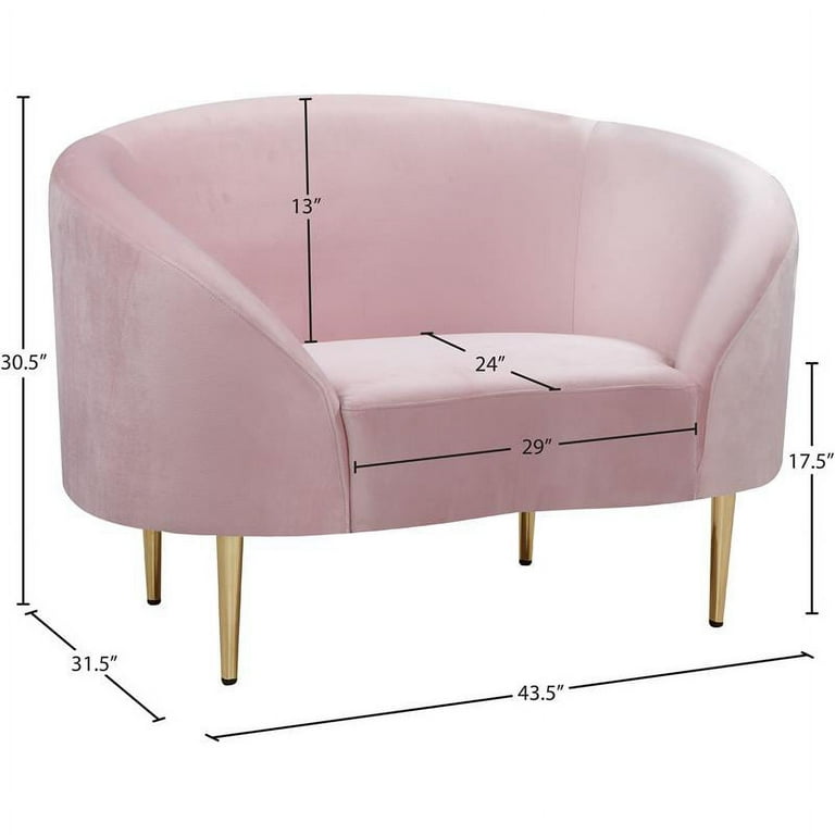 Meridian Furniture Ritz Velvet Chair Meridian Furniture Ritz Velvet Chair
