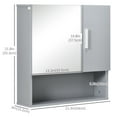 thumbnail image 3 of kleankin Bathroom Mirror Cabinet, Wall Mounted Medicine Cabinet, 3 of 9