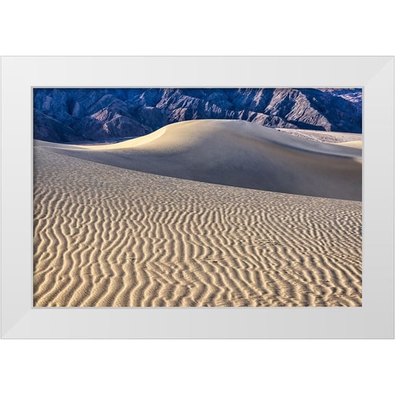 Ford, John 14x11 White Modern Wood Framed Museum Art Print Titled - Mesquite Dunes-Death Valley National Park-California