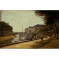 thumbnail image 3 of Stanislas Lépine 14x11 Black Modern Framed Museum Art Print Titled - Le Pont Saint-Michel (1880), 3 of 5