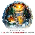 thumbnail image 2 of Puzzle de madera Pijesaksa Winter Scene 200 piezas para adultos, 2 of 7