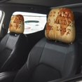 thumbnail image 2 of Kdxio Not All Those Who Wander Are Lost2 Pattern Print 2 Piece Car Head Rest Covers Set Auto Front/Rear Seats Headrest Cover Universal Fit Most Cars,Sedan, SUV, 2 of 9