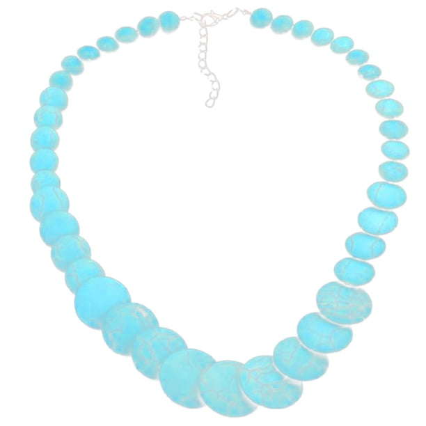 Minnieouse Collar Worallymy para mujer, collar bohemio ajustable de piedra, estilos étnicos, cuentas de piedra redonda, joyería para el cuello Ropa, zapatos y accesorios Miscelánea