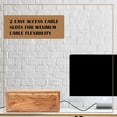 thumbnail image 6 of Luxe Designs Large Cable Management Box - Acacia Wood Cable Organizer Box and Power Strip Box for Electrical Cord Management - Desk Cord Hider - Wire Storage and Organization for Cords, 6 of 8