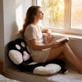 thumbnail image 2 of zhangmingg Ergonomic Cat Design Comfort for Desk Chair Lumbar Back Support Seat Pad Gaming Use, 2 of 4