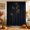 Obsidian, variant on Dried Flowers Shower Curtain, Waterproof Shower Curtains for Bathroom, Abstract Black Vintage Rustic Floral Washable Fabric Bathtub Curtain Set Bath Decor with 12 Hooks 72"x78"