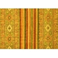 thumbnail image 1 of Ahgly Company Machine Washable Indoor Rectangle Abstract Yellow Modern Area Rugs, 6' x 9', 1 of 4