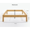 thumbnail image 5 of Base De Cama Luuna Madera De Bambú Matrimonial marron claro, 5 of 5