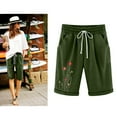 thumbnail image 2 of Viikei Summer Shorts for Women Women's Summer Printed Casual Loose Pockets Lacing Plus Size Shorts Pants, 2 of 6