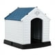 thumbnail image 1 of Casa para Perros Costway Impermeable y Ventilada Blanco y Azul 70 x 65 x 71,5 cm, 1 of 10