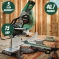 Metabo HPT C10FSHCTM 15 Amp Sliding Dual Bevel Compound 10 in. Corded ...