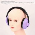 thumbnail image 4 of Noise Reducing Headphone NRR 31DB Sound Insulation Hearing Protection Comfortable Foldable Ear Muff Purple, 4 of 4