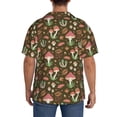 thumbnail image 5 of Balery Mushrooms and Autumn Men's Casual Button Down Shirt Short Sleeve Textured Summer Cuban Beach Shirts-4X-Large, 5 of 7