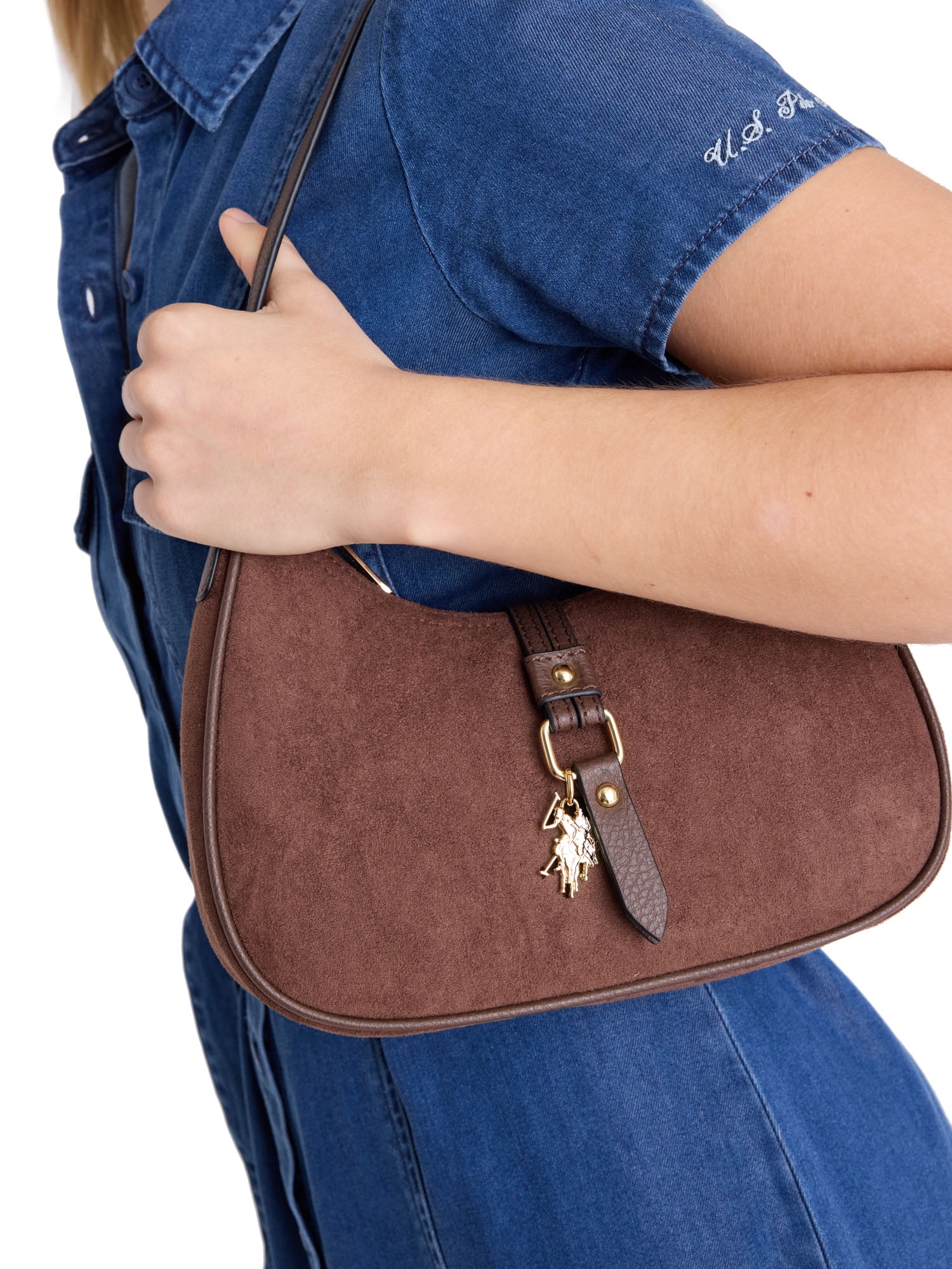 U.S. Polo Assn Women's Chocolate Shoulder Bag