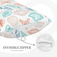 thumbnail image 5 of Haiem Pillowcase for Hair and Skin Queen - Colorful Seashells1 Printed Soft Pillowcase with Envelope Closure-16"x24", 5 of 9