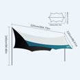 thumbnail image 2 of Toldo impermeable para hamaca Ehuebsd refugio para la lluvia 5,2x4,4m toldo para acampar, 2 of 9