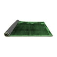 thumbnail image 2 of Ahgly Company Indoor Round Abstract Emerald Green Modern Area Rugs, 4' Round, 2 of 4