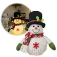thumbnail image 2 of GQDIN 9 Inch Lighted Christmas Table Decorations, LED Lighting Snowman Tabletop Figurine, Winter Xmas Decor for Home Indoor Kitchen Room Holiday Party, 2 of 6