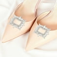 thumbnail image 2 of Unique Bargains 2 Pcs Shoe Accessories Fashionable Shoe Decorations [Teardrop Square Clip], 2 of 6