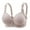 Grey, variant on Breezora Womens Lace Back Closure Bra Shaping Support Underwire Free Adjustable Strap Side Coverage Comfort Everyday Bralette Beige