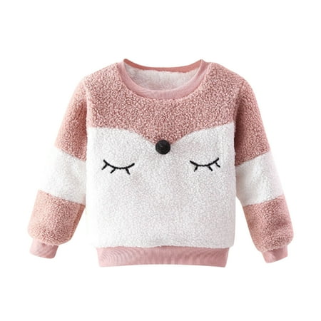 

Girls Tops Long Baby Sleeve Cartoon Sweatshirt Toddler Pullover Boys Girls Tops