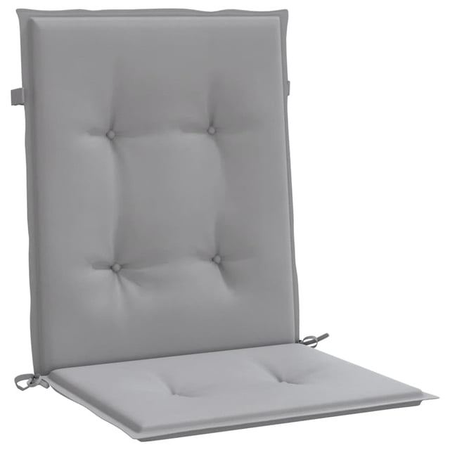 Juego de 6 cojines para sillas de jardín VidaXL, tela Oxford, color gris