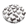 thumbnail image 1 of Disketp Funny Chicken Funda Redonda para Taburete, Funda de Cojín para Silla de Bar Suave y Elástica-14 inch, 1 of 7