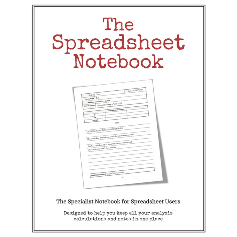 spreadsheet notebook