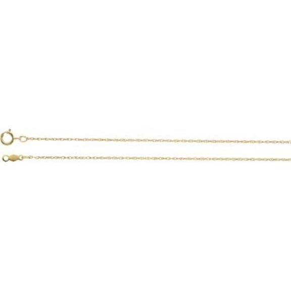 10kt Yellow .85mm Rope 16" Chain in 10k Yellow Gold