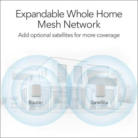 NETGEAR - Orbi 750 Series AX5200 Tri-Band Mesh Wi-Fi 6 System (2-pack) - White