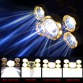 thumbnail image 4 of Faro delantero LED CREE superbrillante, 4 modos, 12000 lúmenes, 5 faros LED con batería recargable, cargador de coche, cargador de pared y cable USB, ideal para correr, acampar, senderismo y más (dorado) Ormromra WMZL-1528, 4 of 7