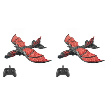 2X RC Plane 2.4G Simulated Flying Dragon Aircraft Remote Control Model Glider Airplane EPP Foam Toys Gift