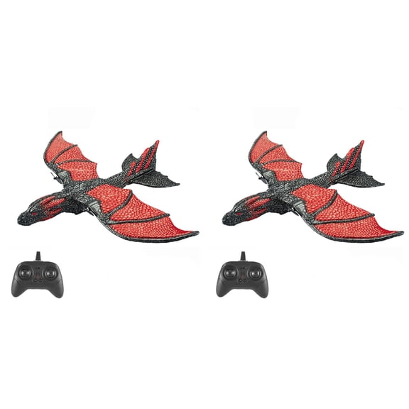 2X RC Plane 2.4G Simulated Flying Dragon Aircraft Remote Control Model Glider Airplane EPP Foam Toys Gift