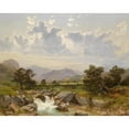 thumbnail image 2 of Julius Rose 14x12 Gold Ornate Wood Frame and Double Matted Museum Art Print Titled - Landscape Near Abtenau, 2 of 4