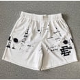 thumbnail image 1 of Pantalones cortos BÁSICOS DE EE para hombre y mujer, Shorts deportivos informales, de malla, clásicos, para gimnasio, Verano, 1 of 5