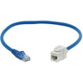 thumbnail image 3 of Tripp Lite N237-F18N-WHSH Cat6 Keystone Jack Cable Assembly, RJ45 M/F, 18 in., Blue - 1.50 ft Category 6 Network Cable for Wallplate, Network Device, Surveillance Camera, Access Point - First End: 1 x, 3 of 5