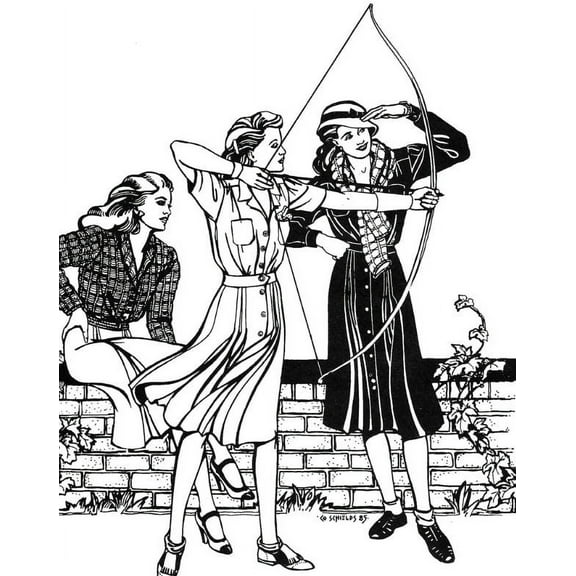 Folkwear Sporty Forties' Dress and Sweater #235 Sewing Pattern (Pattern Only) folkwear235